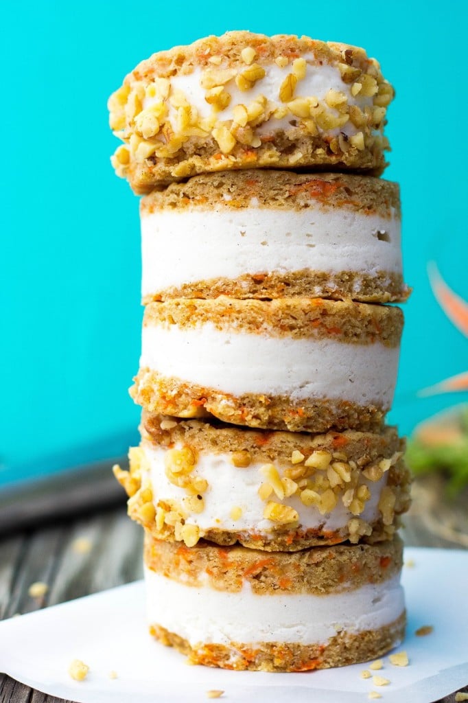 Carrot Cake Ice Cream Sandwiches {gluten free & vegan}-3345
