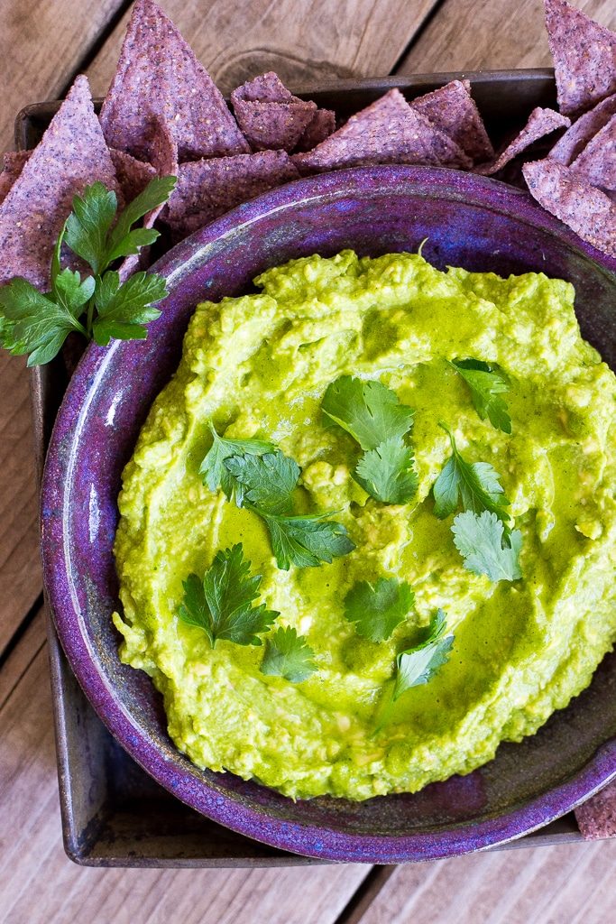 This Chimichurri Guacamole is packed with so much delicious flavor! It's perfect for an appetizer, dip or just to top your favorite food with!