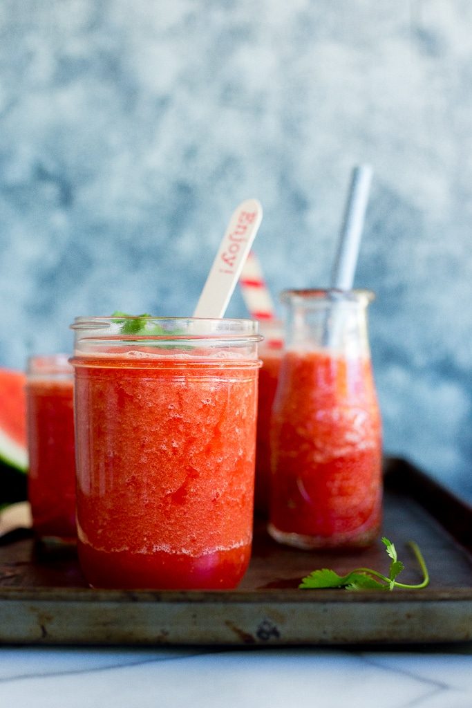 These 1-Ingredient Watermelon Slushies are so refreshing and so easy to make! You will be enjoying them all summer long!