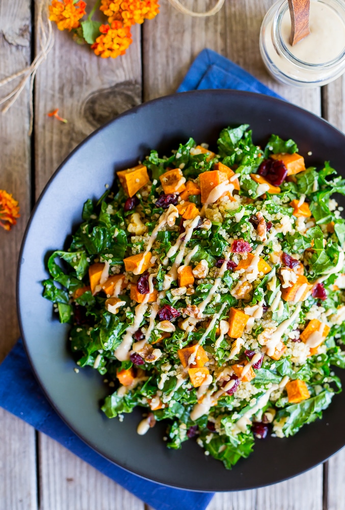fall-quinoa-salad-with-kale-sweet-potato-maple-tahini-dressing-main
