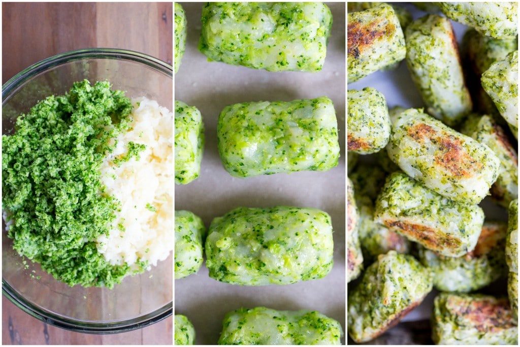These 4 Ingredient Broccoli Tater Tots are packed with tons of broccoli and baked in the oven making them a really healthy side dish or snack! A perfect way to get some extra veggies into your life! Vegan and gluten free!