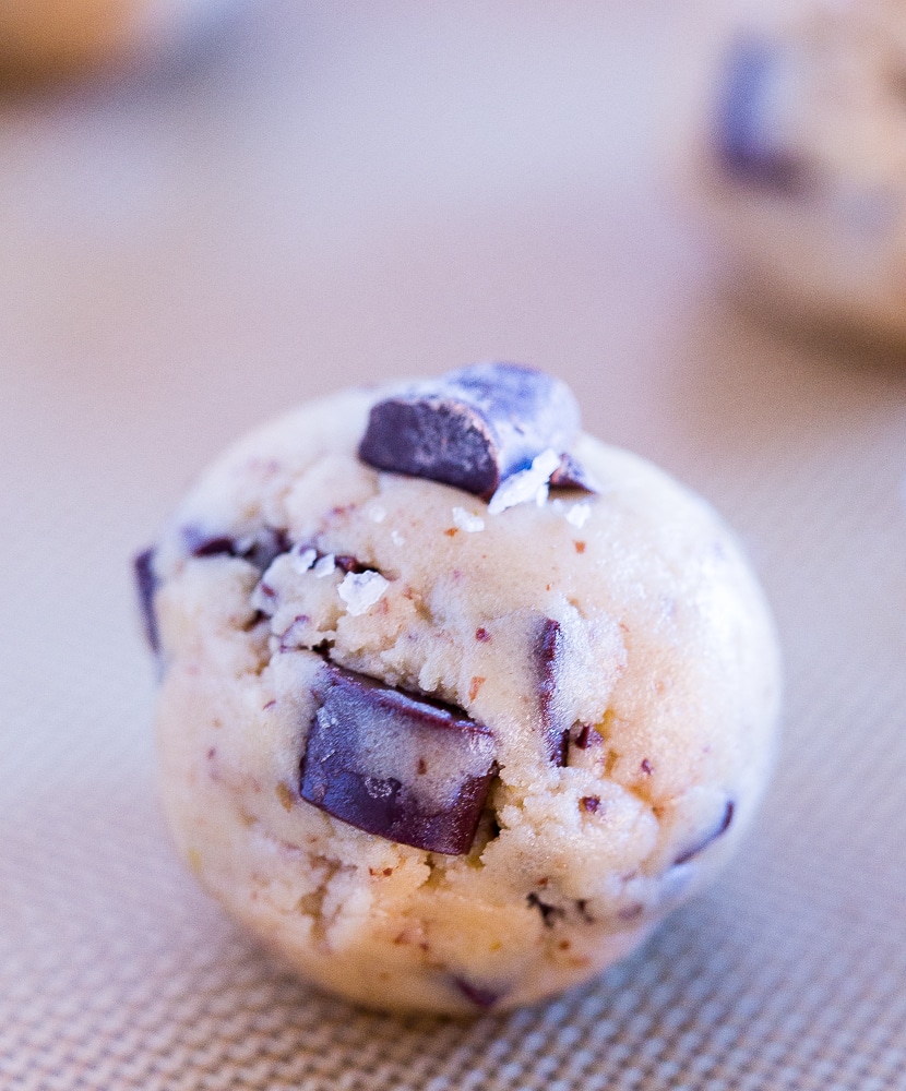 Cookie dough from The Best Vegan Chocolate Chip Cookies