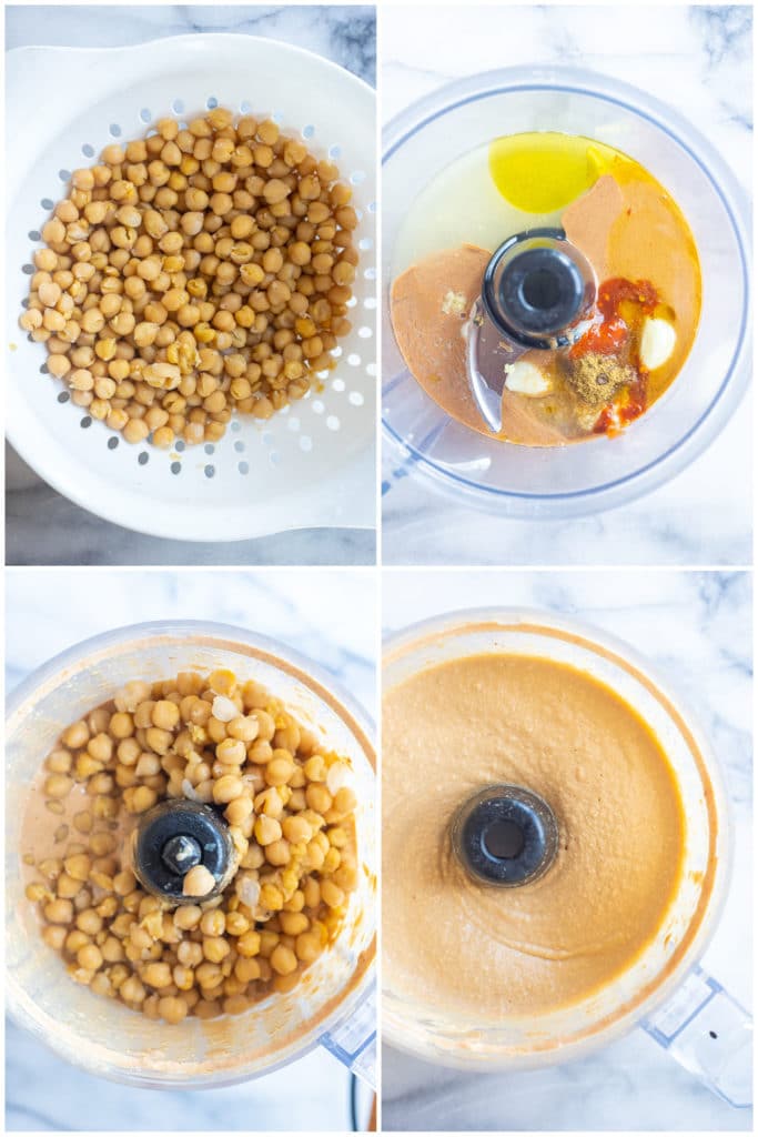 showing how to make the creamiest hummus recipes